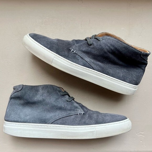 Greats Born In Brooklyn Royale Gray Suede Lace Up Chukka Boots Shoes Men's 10 - Picture 1 of 14